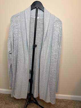 A New Day Women's Gray Open‎ Front Cardigan Sweater XXL